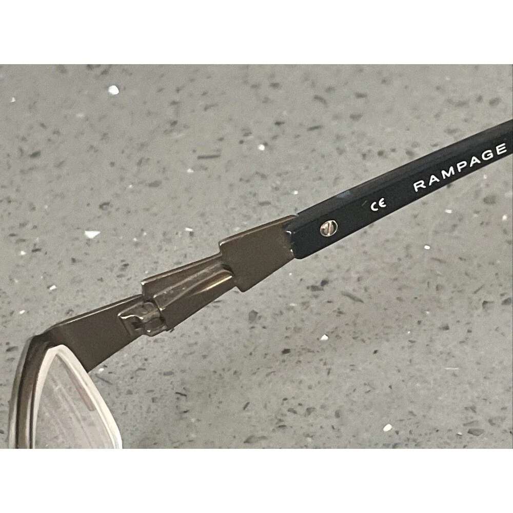 Rampage R165 LBRN 49-18-135 Brown Metal Flex  Half Rim Eyeglasses Frames ONLY